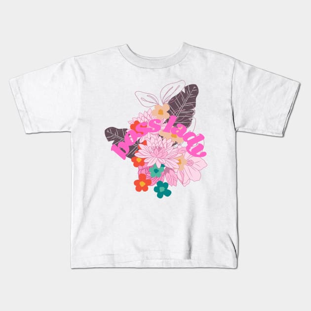 Boss Lady Kids T-Shirt by Kamaloca